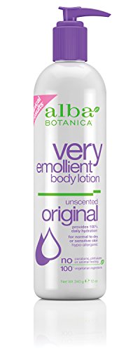 0793379152202 - ALBA BOTANICA VERY EMOLLIENT, UNSCENTED BODY LOTION, 12 OUNCE