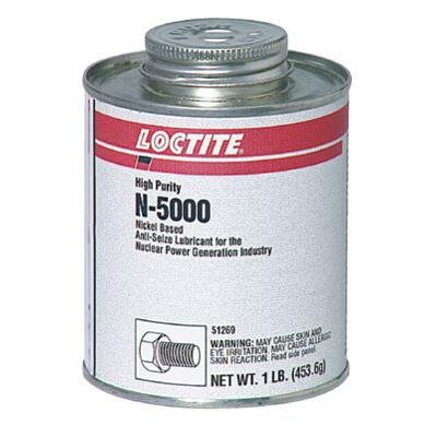 0079340512436 - LOCTITE 51243 SILVER LB N-5000 HIGH-PURITY ANTI-SEIZE LUBRICANT, -20 DEGREE F LOWER TEMPERATURE RATING TO 2400 DEGREE F UPPER TEMPERATURE RATING, 8 FL. OZ. BRUSH TOP CAN