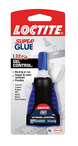 0079340646216 - LOCTITE SUPER GLUE ULTRA GEL CONTROL, CLEAR SUPERGLUE FOR PLASTIC, WOOD, METAL, CRAFTS, & REPAIR, CYANOACRYLATE ADHESIVE INSTANT GLUE, QUICK DRY - 0.14 FL OZ BOTTLE, PACK OF 1