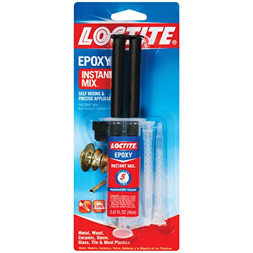0079340686205 - LOCTITE PRODUCTS - LOCTITE - INSTANT MIX EPOXY, .47 OZ - SOLD AS 1 EACH - EASY-TO-USE SELF-MIXING DISPENSER AND PRECISION APPLICATOR. - HIGH-STRENGTH FORMULA BONDS WOOD, METAL, TILE, CERAMIC, GLASS, PLASTIC AND MORE. - WATERPROOF, SANDABLE AND PAINTABLE.