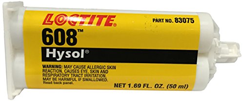 0079340830752 - LOCTITE 398455 CLEAR HYSOL 608 TWO-PART EPOXY ADHESIVE, BASE AND ACCELERATOR, 50 ML CARTRIDGE
