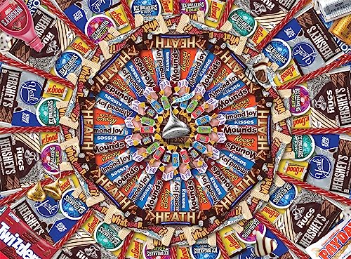0079346134182 - BUFFALO GAMES - HERSHEY - RADIAL COLLAGE - 1000 PIECE JIGSAW PUZZLE
