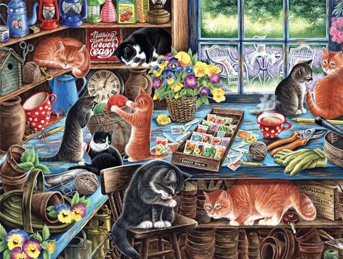 0079346173235 - BUFFALO GAMES - IN THE GARDEN SHED - 750 PIECE JIGSAW PUZZLE FOR ADULTS CHALLENGING PUZZLE PERFECT FOR GAME NIGHTS - FINISHED SIZE 24.00 X 18.00