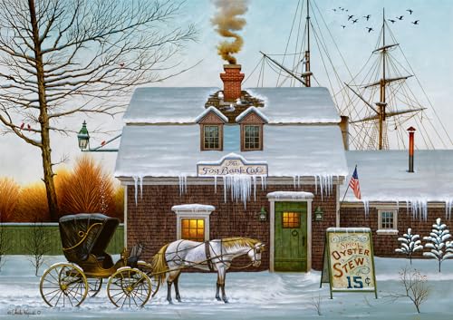 0079346226184 - BUFFALO GAMES - CHARLES WYSOCKI - BELLY WARMERS - 300 LARGE PIECE JIGSAW PUZZLE FOR ADULTS CHALLENGING PUZZLE PERFECT FOR GAME NIGHTS - FINISHED SIZE 21.25 X 15.00