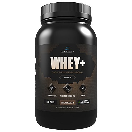 0793573238238 - LEGION WHEY+ - BEST WHEY PROTEIN POWDER FOR WEIGHT LOSS, ALL NATURAL WHEY PROTEIN ISOLATE, LACTOSE FREE WHEY PROTEIN, BEST BODYBUILDING WHEY PROTEIN POWDER ISOLATE - DUTCH CHOCOLATE, 30 SVGS, 1.91 LB