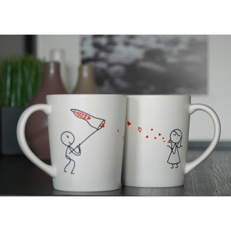 0793573475688 - BOLDLOFT® CATCH MY LOVE HIS AND HERS COUPLES COFFEE MUGS-CUTE VALENTINES GIFTS FOR GIRLFRIEND,LOVE GIFTS FOR GIRLFRIEND BOYFRIEND,HIM AND HER GIFTS,COUPLES GIFTS FOR ANNIVERSARY,WEDDING,ENGAGEMENT,BIRTHDAY