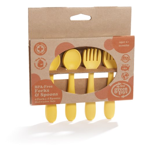 0793573680822 - GREEN TOYS BPA-FREE FEEDING SPOON/FORK (DISCONTINUED BY MANUFACTURER)