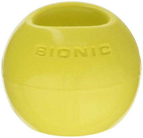 0793573946973 - OUTWARD HOUND KYJEN BIONIC BA-BY101 BALL BABY DURABLE DOG CHEW TOY TREAT TOY, SMALL, YELLOW