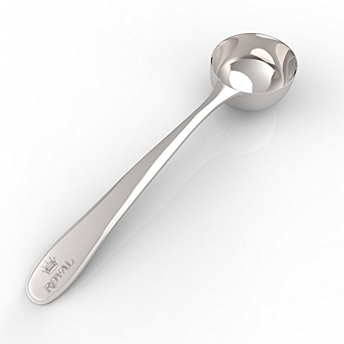 0793842012545 - ROYAL COFFEE SCOOP - 1.5 TABLESPOON EXACT - STAINLESS STEEL MEASURING SPOON - GREAT FOR MEASURING COFFEE, PROTEIN POWDER, SPICES AND MORE - PERFECT FOR COFFEE ENTHUSIASTS