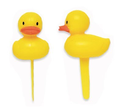 0793842075441 - BAKERY CRAFTS 24 COUNT DUCK DUCKY DUCKIE CUPCAKE PICKS CAKE TOPPER DECORATIONS, YELLOW