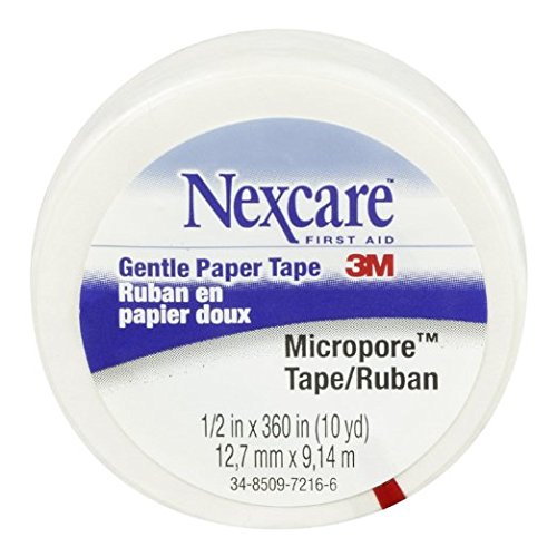 0793889087803 - NEXCARE MICROPORE PAPER FIRST AID TAPE 1/2 INCHES X 10 YARDS WRAPPED
