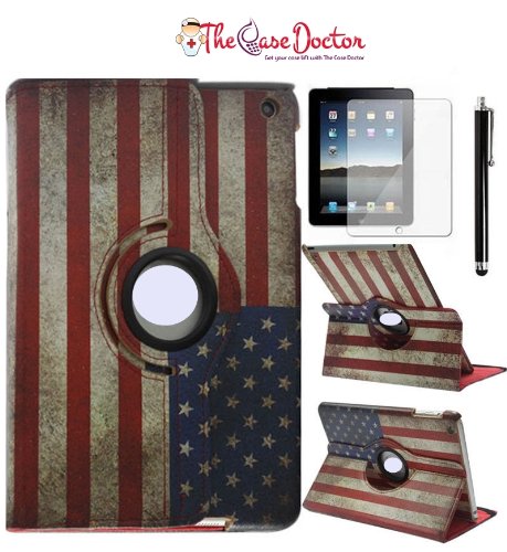 0793936113219 - TCD FOR APPLE IPAD AIR 1 PROTECTION W/ KICKSTAND PATRIOTIC CASE