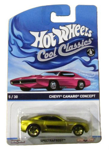 0793936140710 - HOT WHEELS 2014 COOL CLASSICS GOLD COLORED CHEVY CAMARO CONCEPT 5/30 SPECTRAFROST