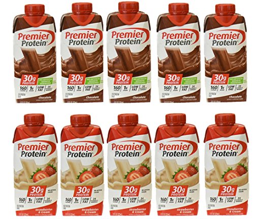 0793936443835 - PREMIER PROTEIN - 10 PACK (CHOCOLATE-STRAWBERRY)