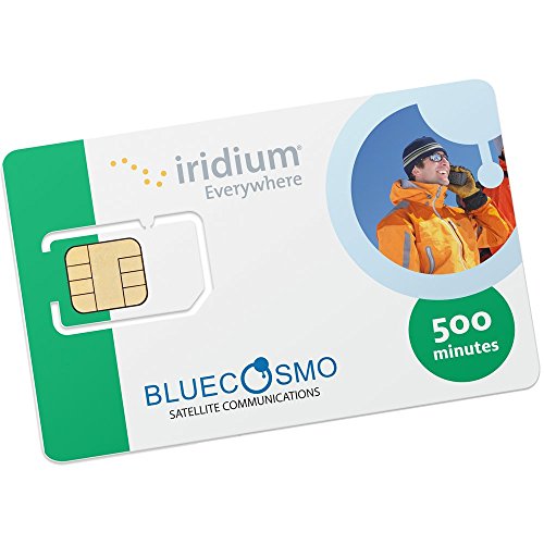 0793936706299 - BLUECOSMO IRIDIUM 500 MINUTE 1 YEAR PREPAID SATELLITE PHONE SIM CARD