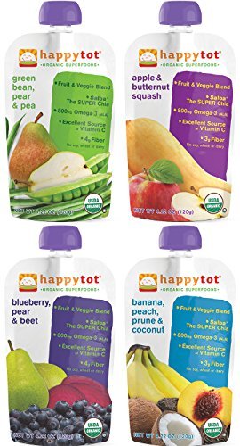0793936778166 - HAPPY TOT ORGANIC SUPERFOODS STAGE 4 VARIETY PACK OF 16