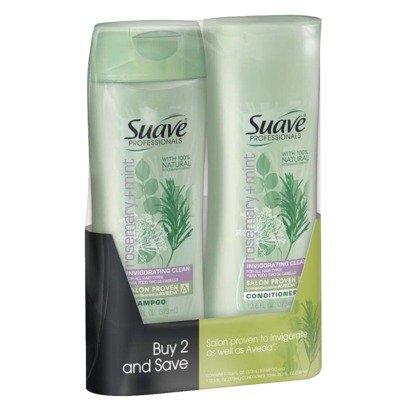 0079400133991 - SUAVE PROFESSIONALS SHAMPOO AND CONDITIONER SET 12.6 OZ EA. (ROSEMARY AND MINT)