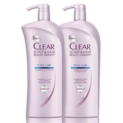 0079400266323 - CLEAR TOTAL CARE SHAMPOO AND CONDITIONER - 33 OZ. EACH