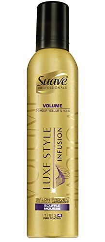 0079400428431 - SUAVE PROFESSIONALS SOUFFLÉ MOUSSE, LUXE STYLING INFUSION VOLUME 9 OZ