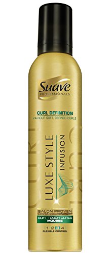 0079400428448 - SUAVE PROFESSIONALS MOUSSE, LUXE STYLING INFUSION SOFT TOUCH CURLS 9 OZ
