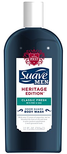 0079400435170 - SUAVE MEN HERITAGE EDITION BODY WASH, CLASSIC FRESH, 12 OUNCE