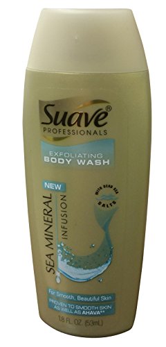0079400455475 - SUAVE NATURALS GOLD BODY WASH, SEA MINERAL EXFOLIATING, 1.8 OUNCE (PACK OF 6)