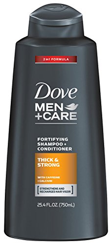 0079400544261 - DOVE MEN PLUS CARE 2-IN-1 SHAMPOO, THICK AND STRONG, 25.4 OUNCE