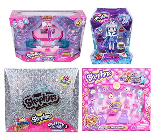 0794057982449 - SHOPKINS 2016 ULTIMATE GIFT SET (LIMITED EDITION GEMMA STONE + MYSTERY EDITION 3.0 + EXCLUSIVE GLAMOUR SQUAD COLLECTION + JEWELRY CREATIONS SET)!!