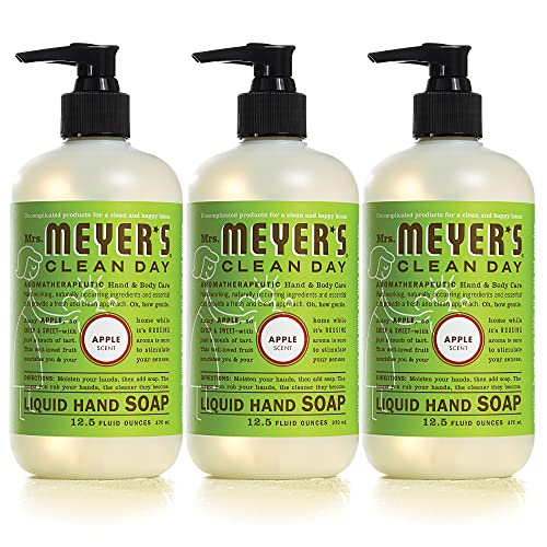 0794168027718 - MRS. MEYERS HAND SOAP, MADE WITH ESSENTIAL OILS, BIODEGRADABLE FORMULA, APPLE, 12.5 FL. OZ - PACK OF 3