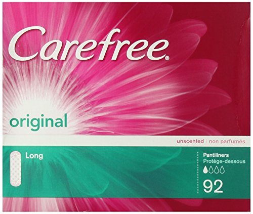 0794168531475 - CAREFREE ORIGINAL ULTRA-THIN PANTILINERS, LONG, UNSCENTED - 92 COUNT BY CAREFREE
