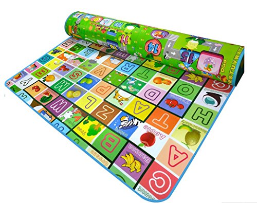 0794348193974 - REVERSIBLE KIDS ACTIVITY MAT BABY CARE PLAY MAT - WEICO® (LETTER & GAME)