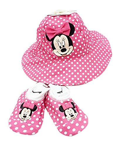 0794434235441 - DISNEY MINNIE MOUSE SUNNY FUN SWIM HAT AND SWIM BOOTIES 0-12 MONTHS