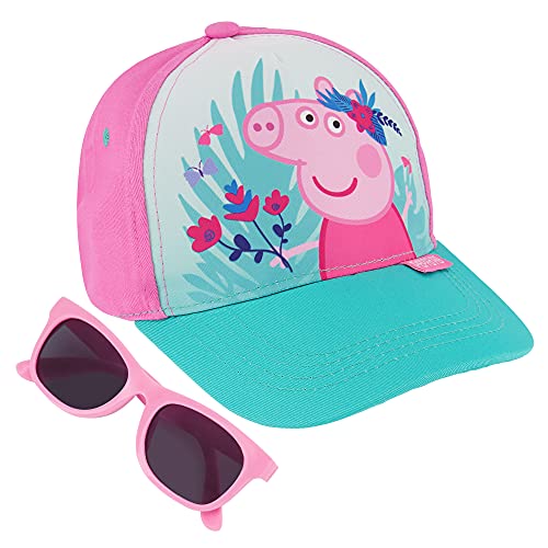 0794434463004 - ABG ACCESSORIES TODDLER BASEBALL HAT FOR GIRL’S AGES 2-4, PEPPA PIG KIDS CAP, BABY SUNHAT, HAT & SUNGLASSES, 2-4T