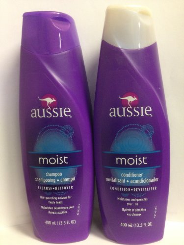 0794437500294 - AUSSIE MOIST SHAMPOO AND CONDITIONER 13.5OZ COMBO SET *PACKAGE MAY VARY*
