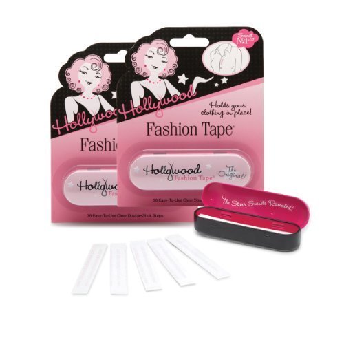 0794438002605 - HOLLYWOOD FASHION SECRETS DOUBLE STICK FASHION TAPE STRIPS (36 STRIPS), 2 PACK