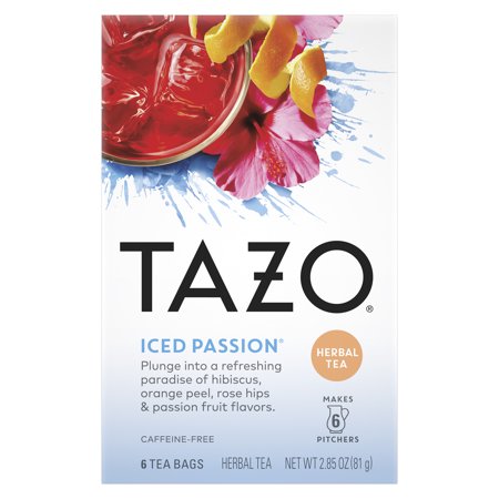 0794522001415 - TAZO ICED PASSION HERBAL PITCHER TEA BAGS, 6 COUNT