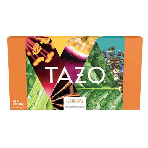 0794522002801 - TAZO VARIETY BOX FOR BOLD, REFRESHING OR SPICY TEAS ASSORTED FLAVORS PERFECT FOR GIFTING 3 OZ 40 TEA BAGS