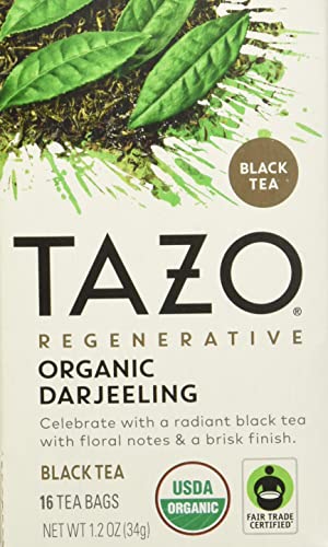 0794522003075 - TAZO TEA BAGS, BLACK TEA, REGENERATIVE ORGANIC DARJEELING TEA, 16 COUNT