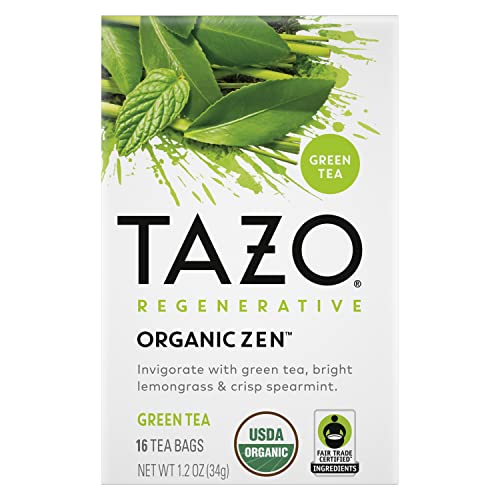0794522003099 - TAZO TEA BAGS, GREEN TEA, REGENERATIVE ORGANIC ZEN TEA, 16 COUNT
