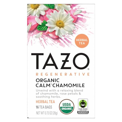 0794522003549 - TAZO REGENERATIVE CALM CHAMOMILE HERBAL TEA BAGS, CAFFEINE-FREE BLEND, 16 TEA BAGS