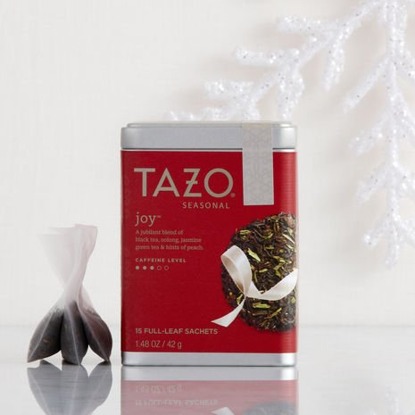 0794522215416 - TAZO JOY BLACK, GREEN & OOLONG TEAS (FULL-LEAF TEA IN TIN) 15 SACHETS