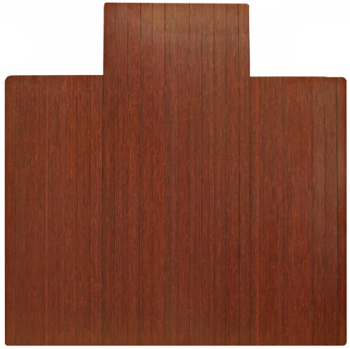 0794552240099 - ECO BAMBOO STANDARD CHERRY CHAIR MAT WITH LIP (55 X 57)