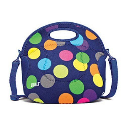 0794620502937 - BUILT NY SPICY RELISH NEOPRENE LUNCH TOTE WITH STRAP, SCATTER DOT 1 EA (PACK OF 1)