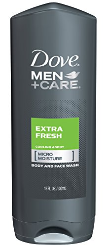 0794628208145 - DOVE MEN + CARE BODY AND FACE WASH, EXTRA FRESH, 18 OUNCE (PACK OF 3)