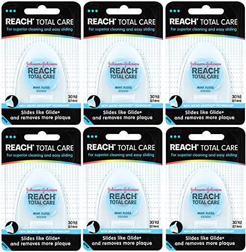 0794628211770 - REACH TOTAL CARE FLOSS, MINT, 30-YARD DISPENSERS (PACK OF 6)