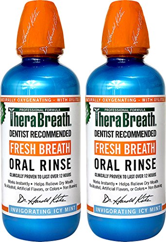 0794628213149 - THERABREATH DENTIST RECOMMENDED FRESH BREATH ORAL RINSE - ICY MINT FLAVOR, 16 OUNCE (PACK OF 2)