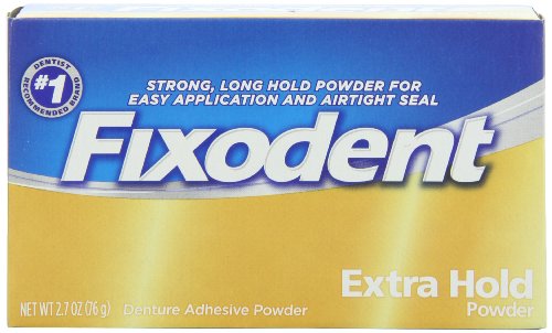 0794628231273 - FIXODENT EXTRA HOLD DENTURE ADHESIVE POWDER 2.7 OZ (PACK OF 4)