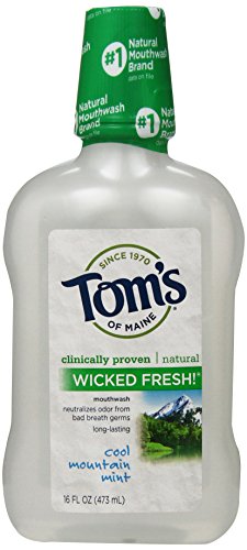 0794628243757 - TOM'S OF MAINE NATURAL WICKED FRESH! MOUTHWASH, COOL MOUNTAIN MINT, 16 OUNCE