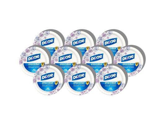 0794628244259 - DIXIE PAPER PLATES, 8-1/2 INCH, 48 COUNT, (PACK OF 10)(PRODUCT SIZE MAY VARY)