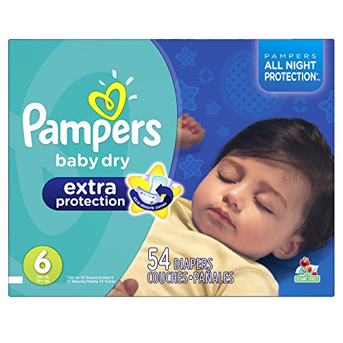 0794628246819 - PAMPERS BABY DRY EXTRA PROTECTION DIAPERS SUPER PACK, SIZE 6, 54 COUNT (PACKAGING MAY VARY)